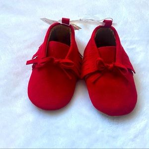 Red Baby Moccasins